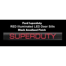 RECON-264121FDBKRD-1999-2016-Ford-Superduty-Black-Red-Emblems-Illuminated-door-sill
