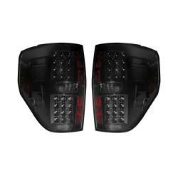 RECON-264168BK-Ford-F-150-Raptor-09-14-Smoked-Red-Tail-Lights-LED