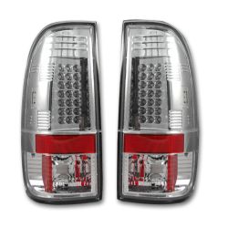 RECON-264172CL-Ford-99-07-Superduty-97-03-F-150-Clear-Red-Tail-Lights-LED