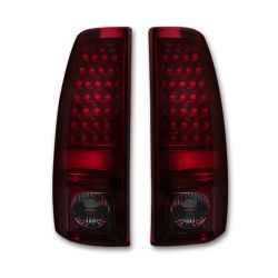 RECON-264173RBK-Chevrolet-Silverado-GMC-Sierra-99-07-Red-Smoked-Tail-Lights-LED