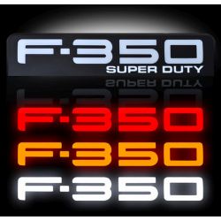 RECON-264186BK-08-10-Ford-F350-Black-Emblems-Illuminated-Side