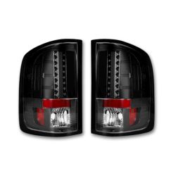 RECON-264189BK-GMC-Sierra-07-13-Smoked-Red-Tail-Lights-LED