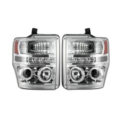 RECON-264196CLCC-Ford-Superduty-08-10-Clear-Chrome-Headlights-Projector