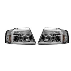 RECON-264198CLC-Ford-F150-04-08-Clear-Chrome-Headlights-Projector