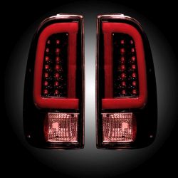 RECON-264292RBK-Ford-Superduty-99-07-F250HD-350-450-550-97-03-F150-Red-Smoked-Tail-Lights-LED