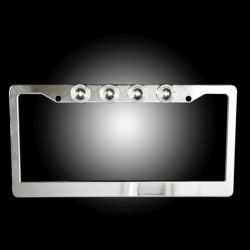 RECON-264310-Frame-with-Four-XML-Cree-Brushed-Aluminum-License-Plate-LED