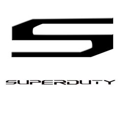RECON-264381BK-2017-2018-Superduty-Acrylic-3-Piece-Set-Black-Emblem-Raised-Logo