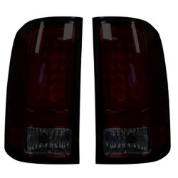 RECON-264389RBK-GMC-Sierra-07-13-1500--2500--3500-Red-Smoked-Lens-Tail-Lights-LED