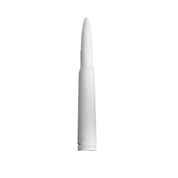 RECON-264ANT50WH-Military-Missle-VS-43-Shaped-Aluminum-5-Short-White-Stereo-Antenna
