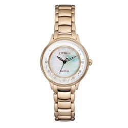 Citizen-EM0382-86D-Store-Display-9.7-out-of-10-Womens-Circle-of-Time-White-Mother-of-Pearl-Dial-Eco-Drive